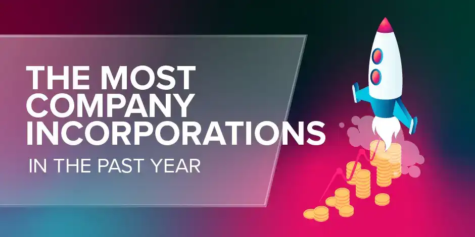 The Most Company Incorporations in the Past Year Feature Image