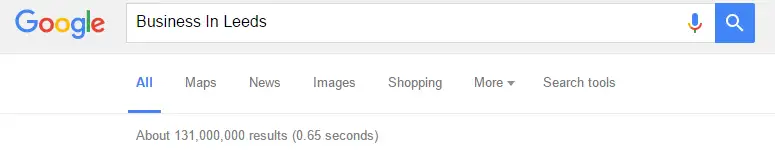Leeds Google Search