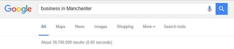 Manchester Google Search