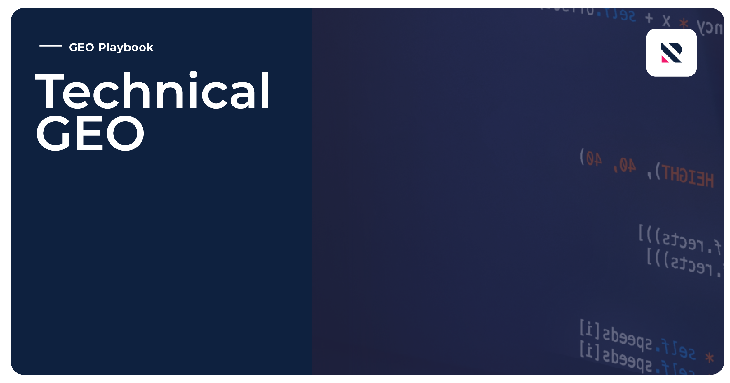 Technical GEO: laying the foundations for AI visibility | GEO Playbook