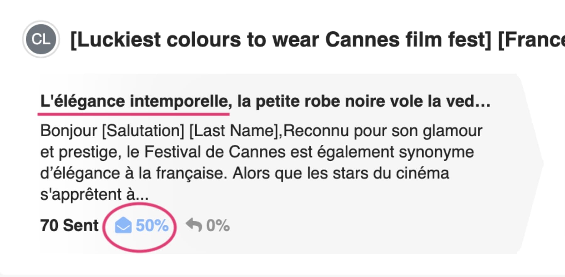email in french luckiest colours to wear cannes film