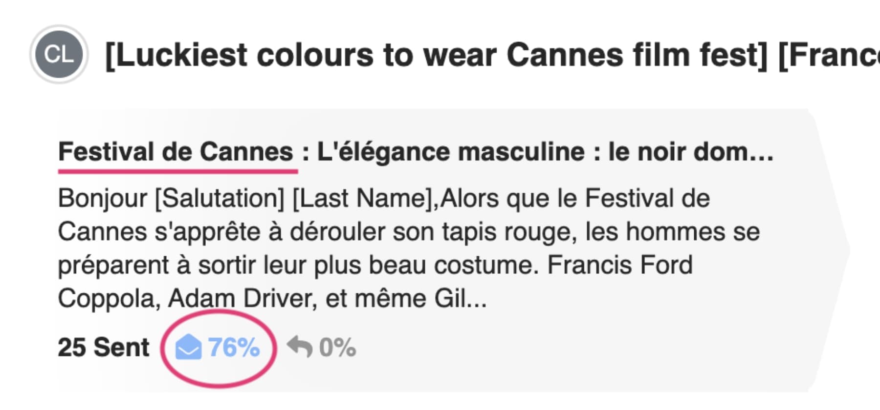 email in french luckiest colours to wear cannes film