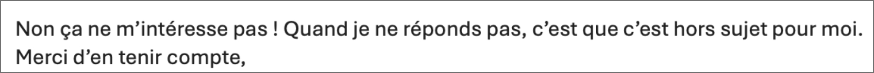 French message