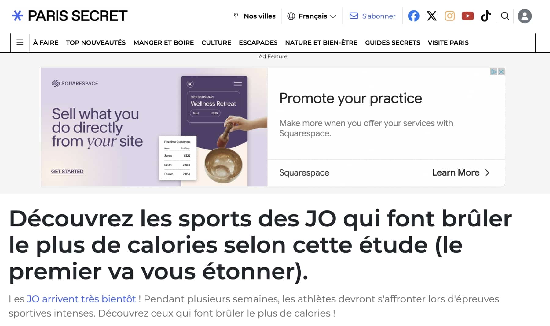 Paris Secret Site