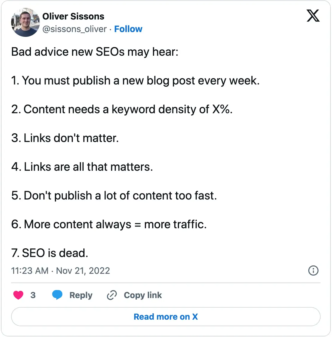 Oliver tweet