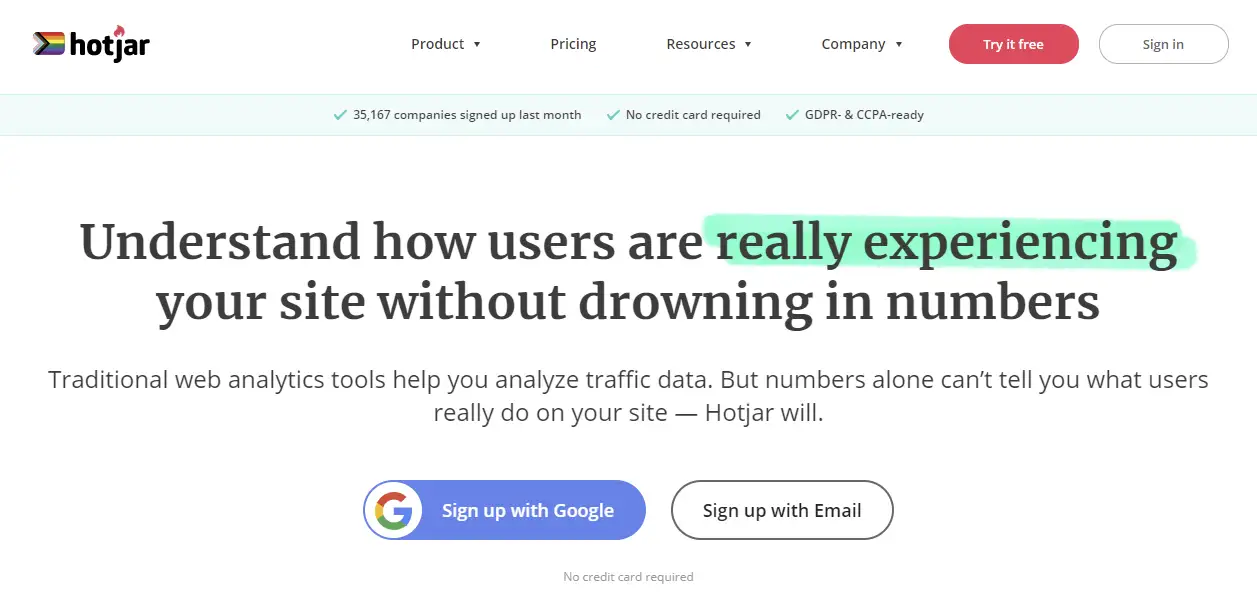 Measuring UX with Hotjar as an example.