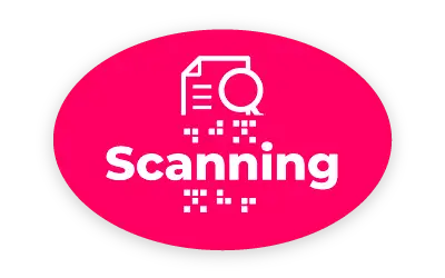 Scan reading icon
